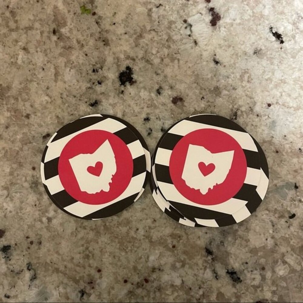 Ohio state paper coasters